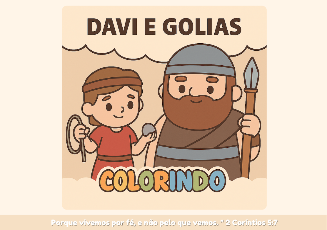 Davi e Golias Colorindo